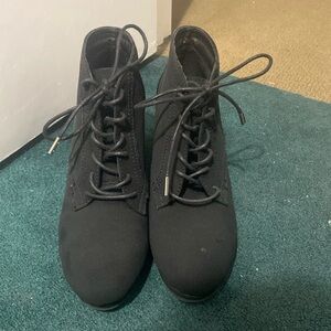 Black ankle boots